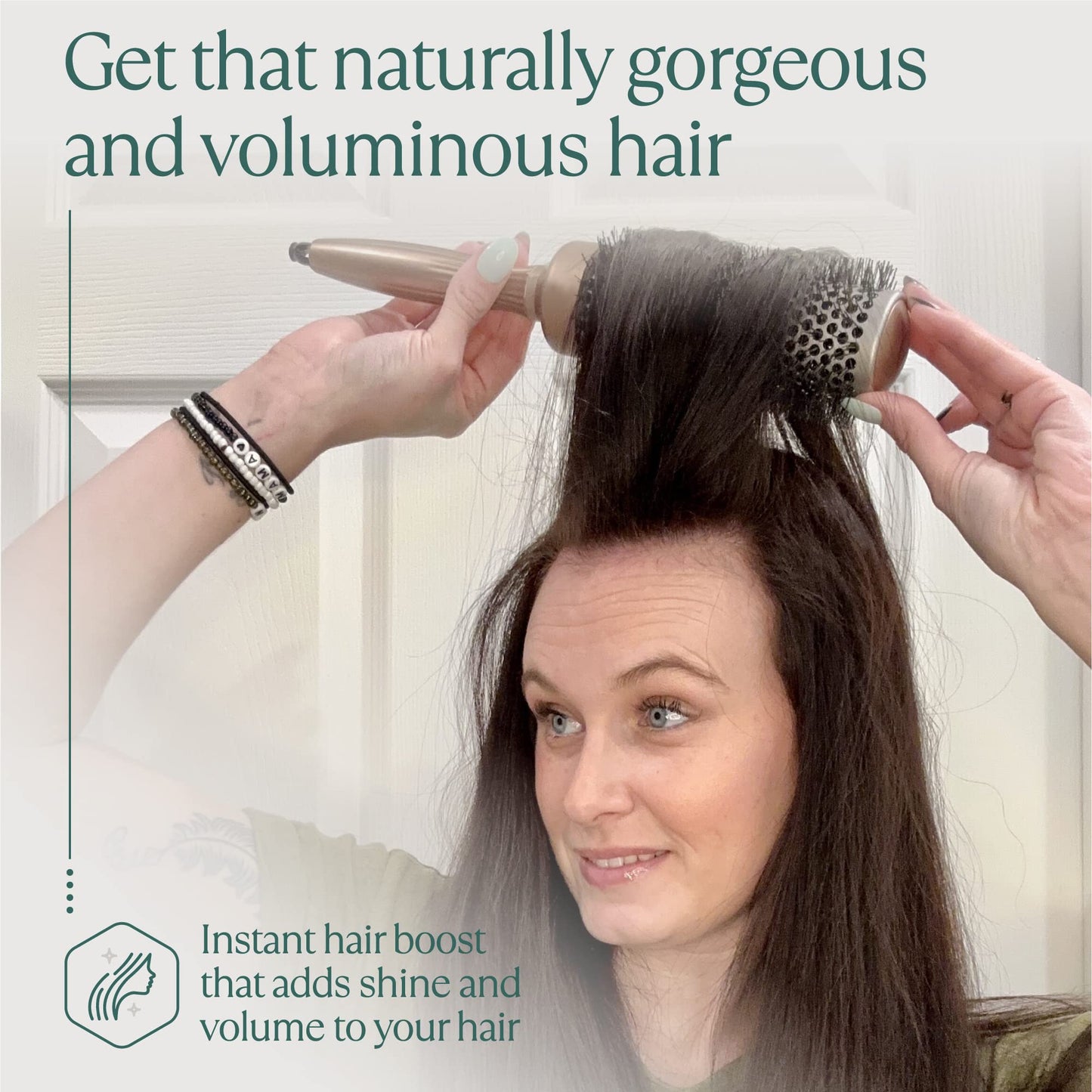 Osensia Round Brush for Blow Drying 1.3 Inch, Vented Hairbrush for Styling, Salon Blowouts, All Hair Types, Ionic, Ceramic, Builds Hair Volume