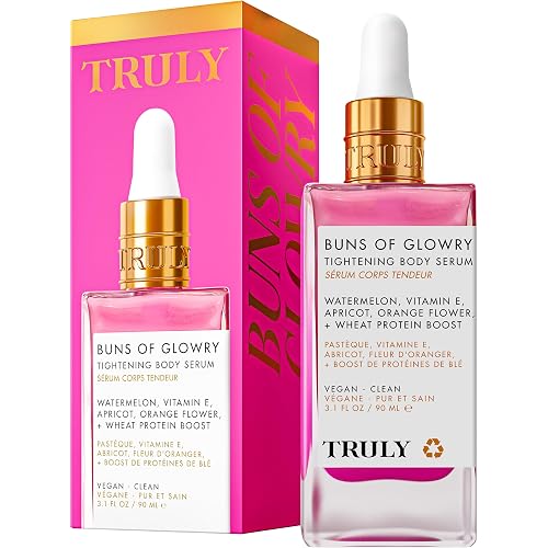 Truly Beauty Buns of Glowry Glow & Tighten Serum, Skin Tightening Cream Serum, Cellulite Cream for Thighs and Buns Fast Absorbing. Butt Enhancement Beauty & Personal Care Truly