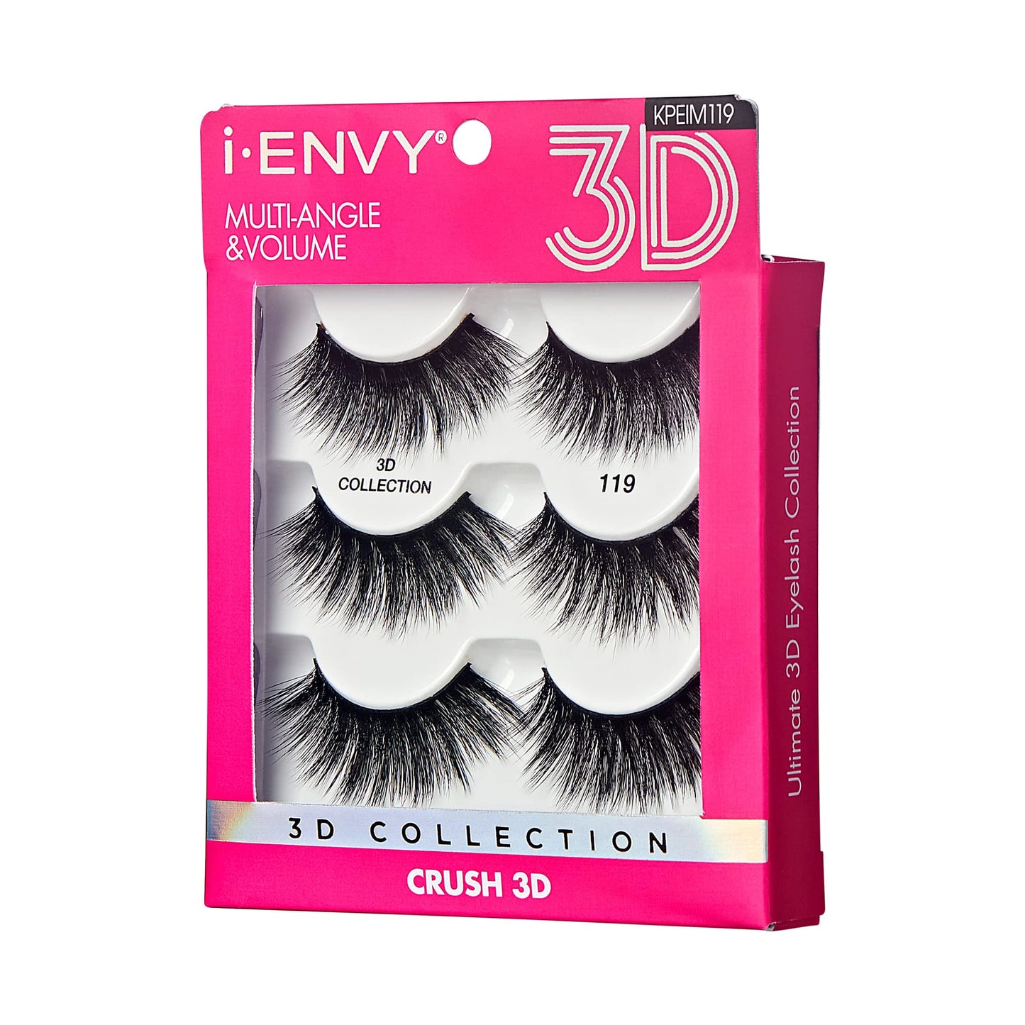 iEnvy False Eyelashes 3 Pairs Fluffy and Natural Multiangle and Volume Faux Mink Lashes (19)