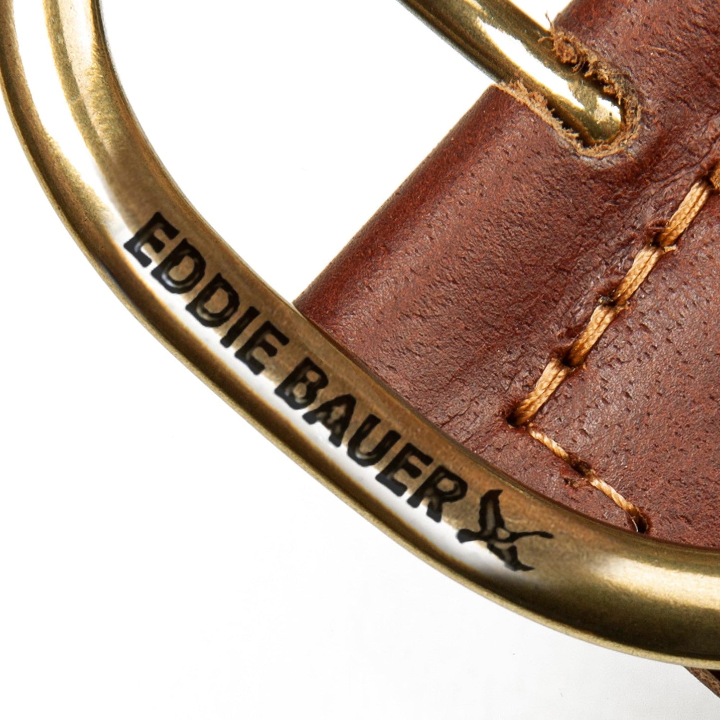 Eddie Bauer Women's Casual Leather Belts with Durable Metal Buckle, Center Bar Woven - Tan, Medium