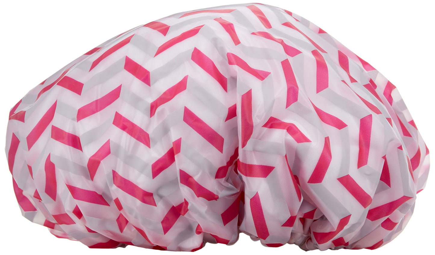 blowpro Waterproof Shower Cap - Anti Humidity, Mold Resistant & Breathable - Terry Cotton Lined Bath Hat Turban - Elastic Band, Adjustable - One Size Beauty and Personal Care blowpro
