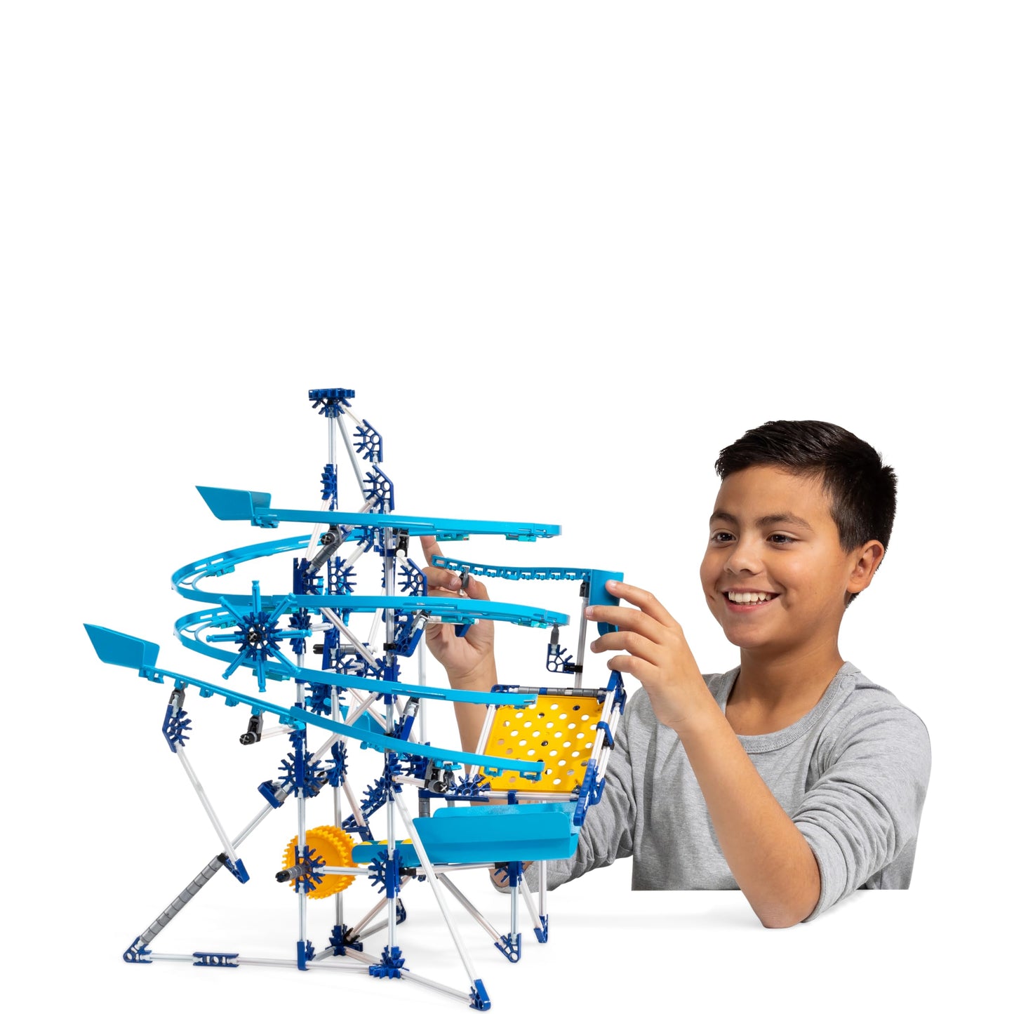 K'NEX - Marble Coaster Run with Motor‚ 504 Pieces, STEM Building, Kid Construction Set‚ Ages 8+