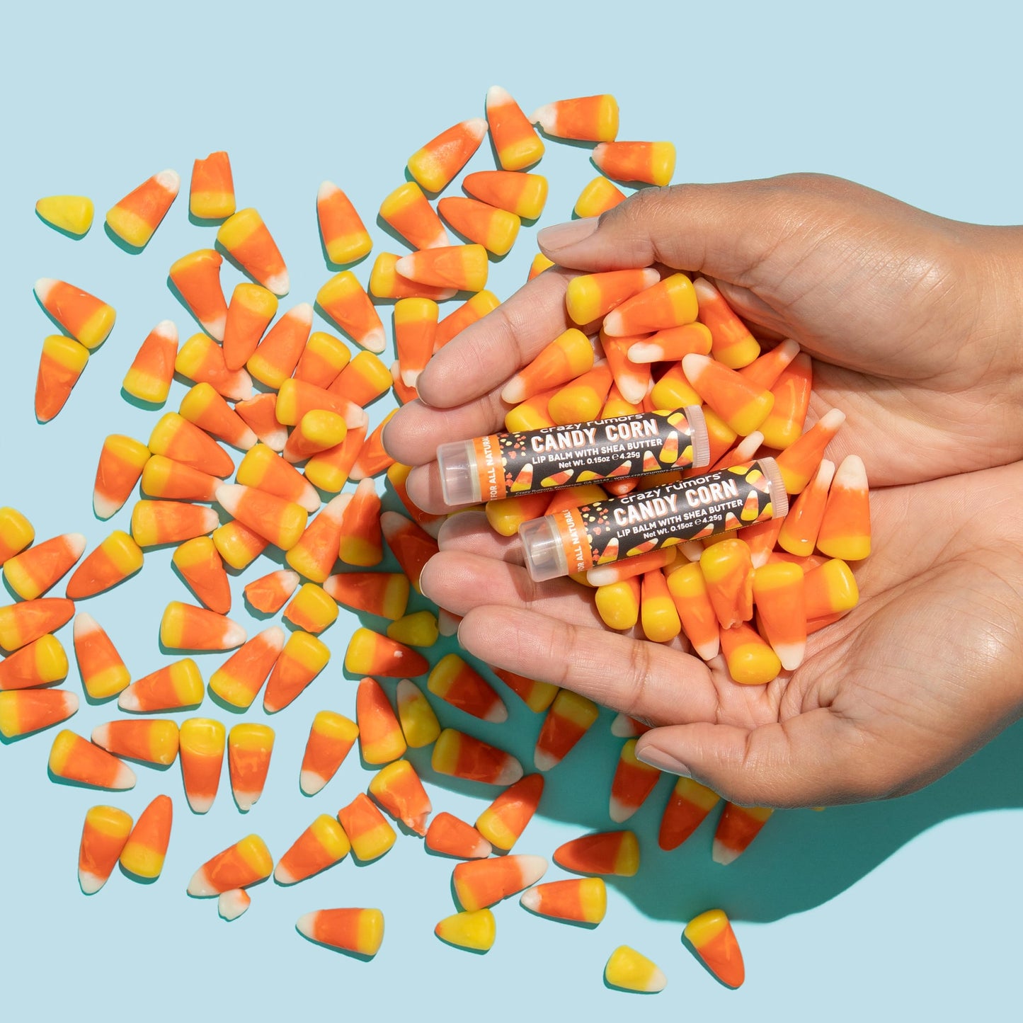Crazy Rumors Candy Corn Lip Balm, 0.15 oz