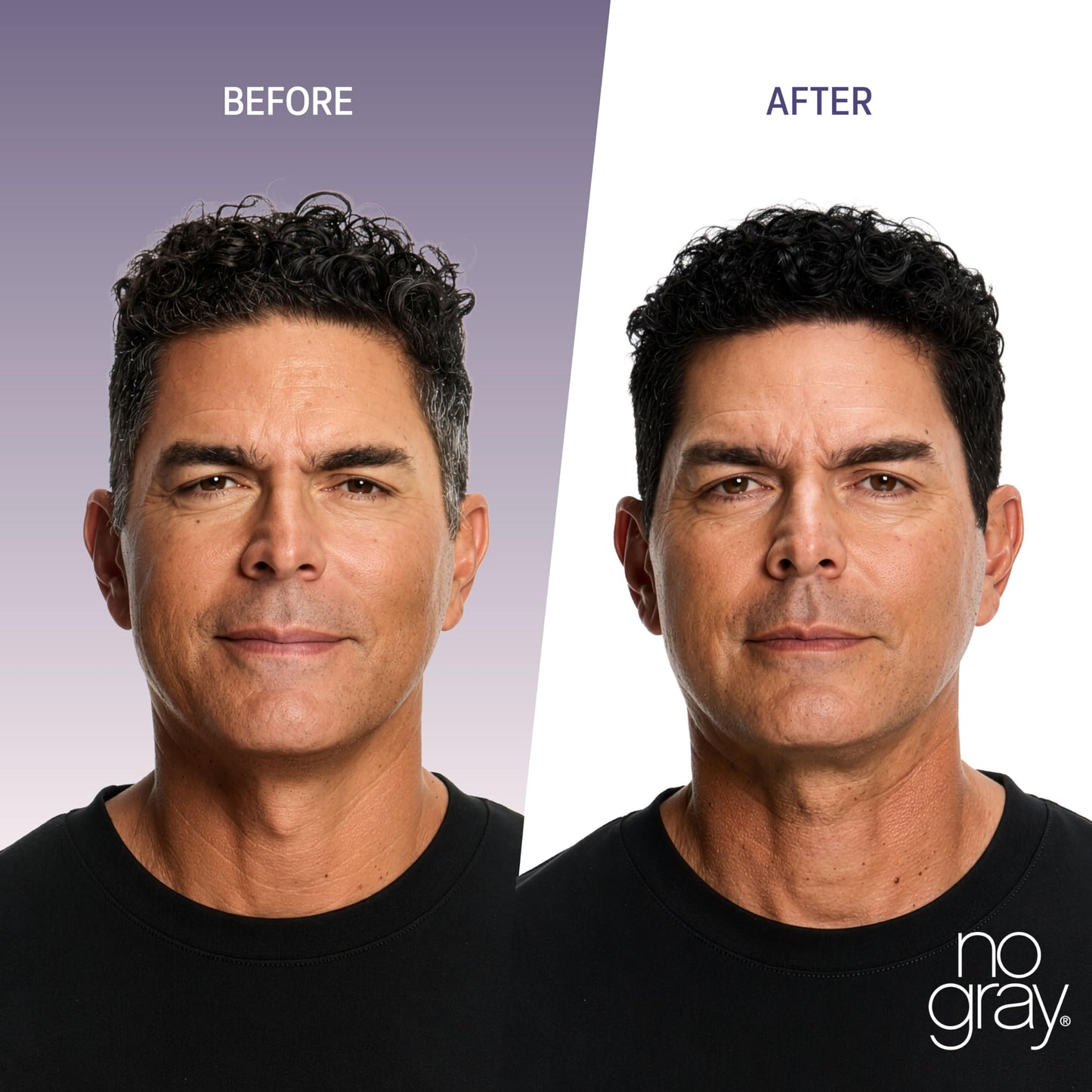 No Gray Quick Permanent Hair Color Shampoo, Black, 8.45 oz