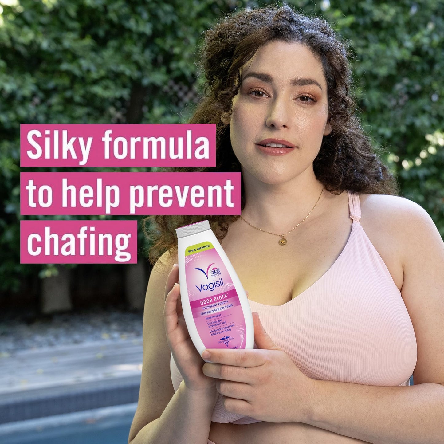 Vagisil Odor Block Deodorant Powder for Women, Helps to Prevents Chafing, Talc-Free, 8 Ounce (Pack of 1)