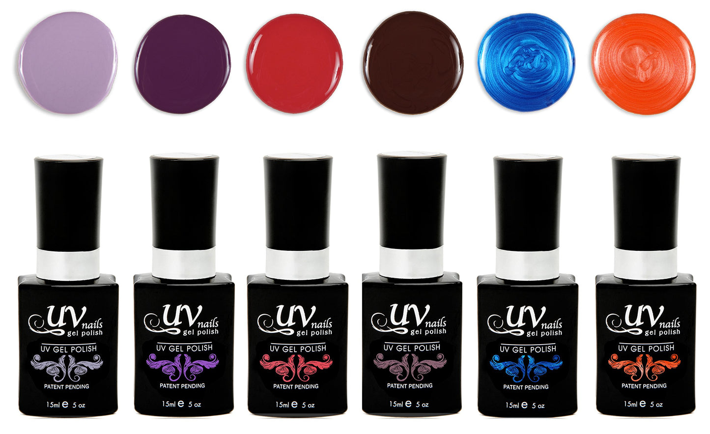 UV-NAILS Gel nail polish cure with UV or LED nail lamp gel polish for nails Set of 6 (NAPA VALLEY) Beauty & Personal Care UV-NAILS