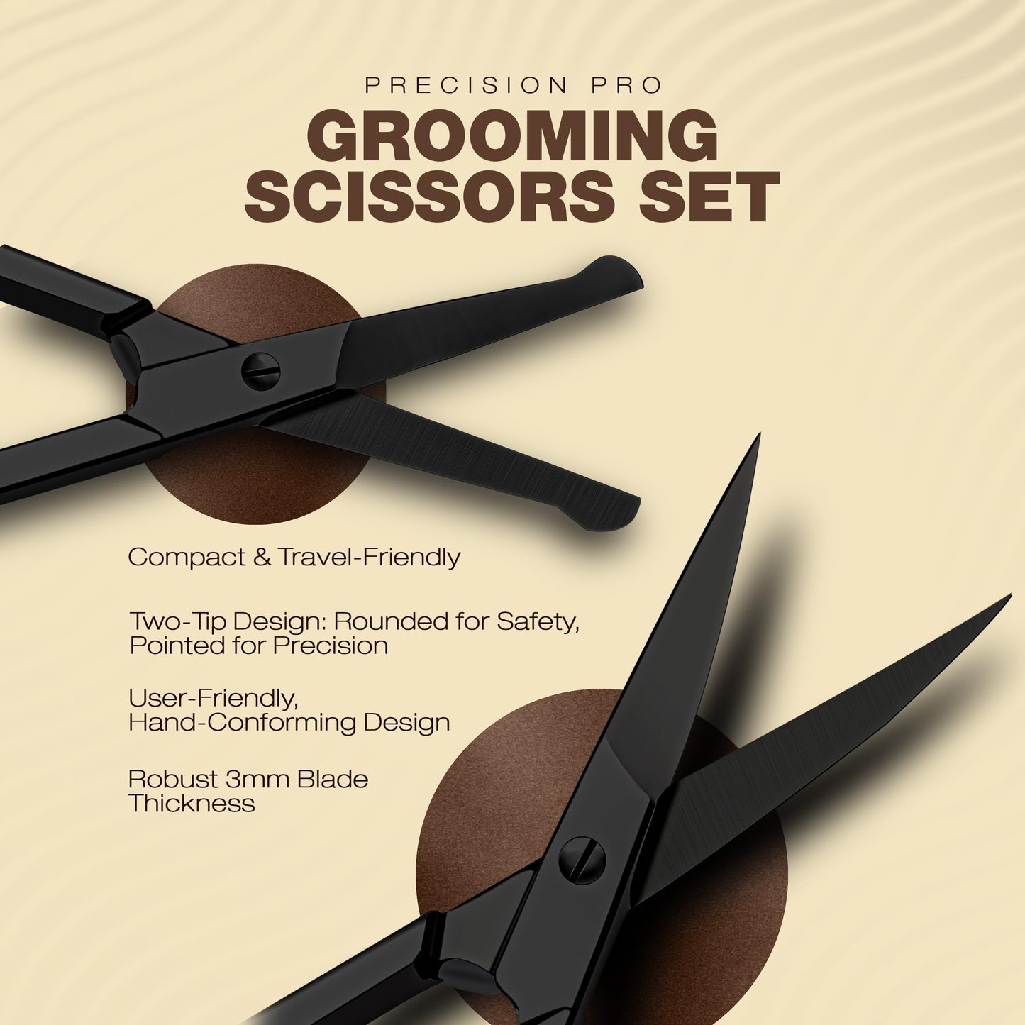 Utopia Care Eyebrow Scissors, Professional Stainless Steel Small Shears for Men and Women, Nose Hair Scissors for Grooming Mustache, Beard, Eyelashes Beauty and Personal Care Utopia Care