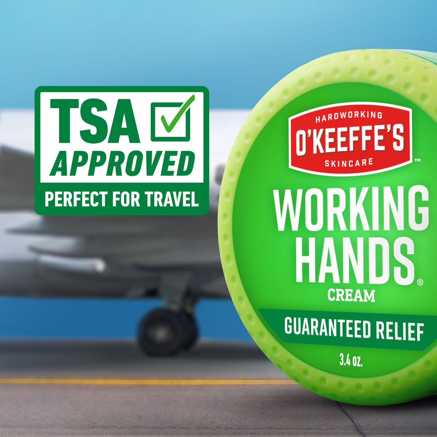 O'Keeffe's Working Hands Hand Cream (3.4 oz Jar) and Healthy Feet Foot Cream (3.2 oz Jar) - Repairing Skincare for Extremely Dry, Cracked Hands