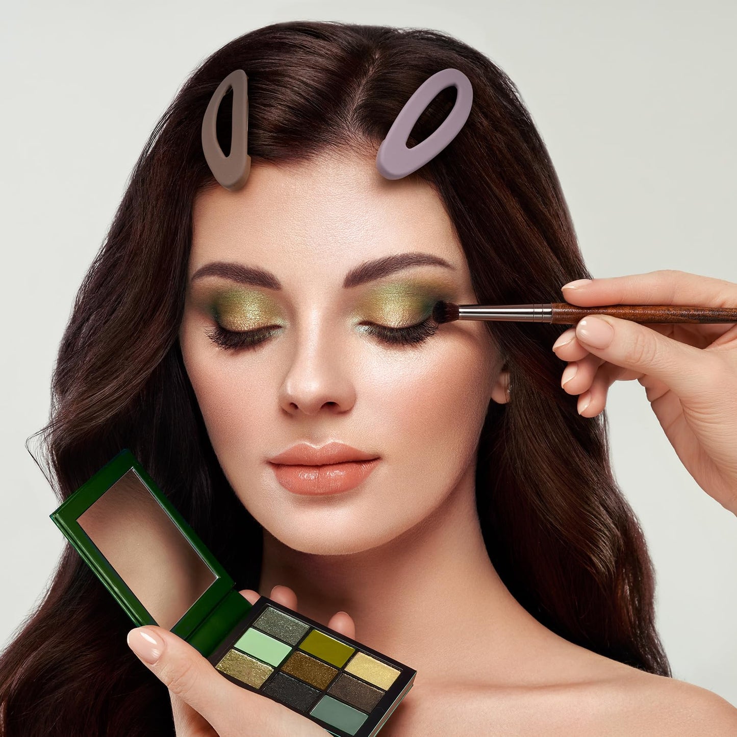 CustomyLife 7pcs Matte Snap Hair Clip for Women, Non-Slip Large Enamel Hair Barrettes Alligator, Rustproof Oval Hair Pin Accessories for Long Short