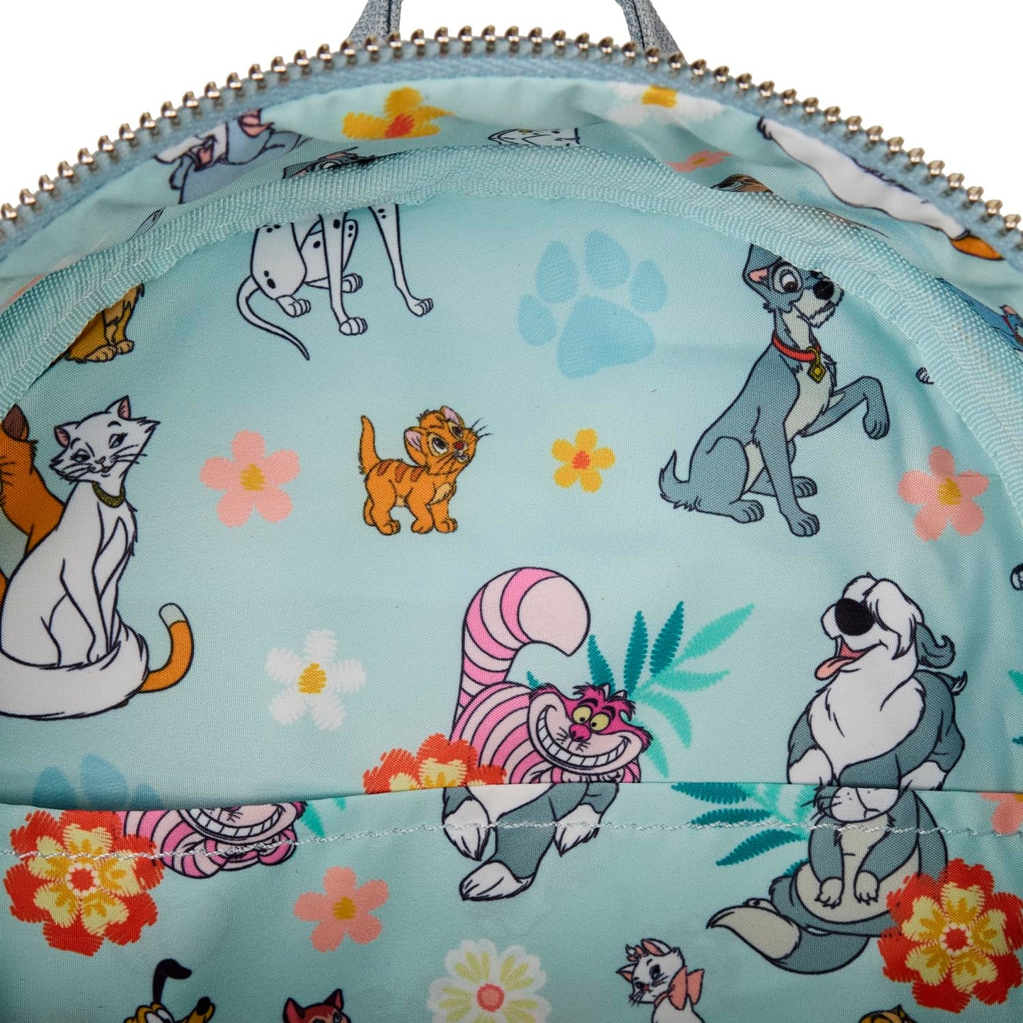 Loungefly Disney Dogs & Cats Faux Denim Mini Backpack