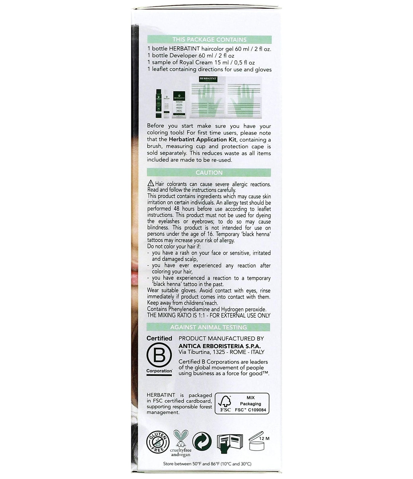 Herbatint 2n Brown Permanent Herbal Haircolour Gel 1 Box