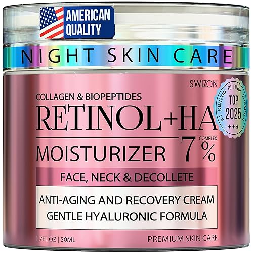 Retinol Face Cream - Premium Anti-Aging Moisturizer w/Collagen, Hyaluronic & Centella for Youthful Radiance - Firming, Tightening & Hydrating Skincare