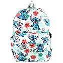 Wondapop Disney Lilo & Stitch 17 Inch Deluxe Backpack with Laptop Compartment (White)