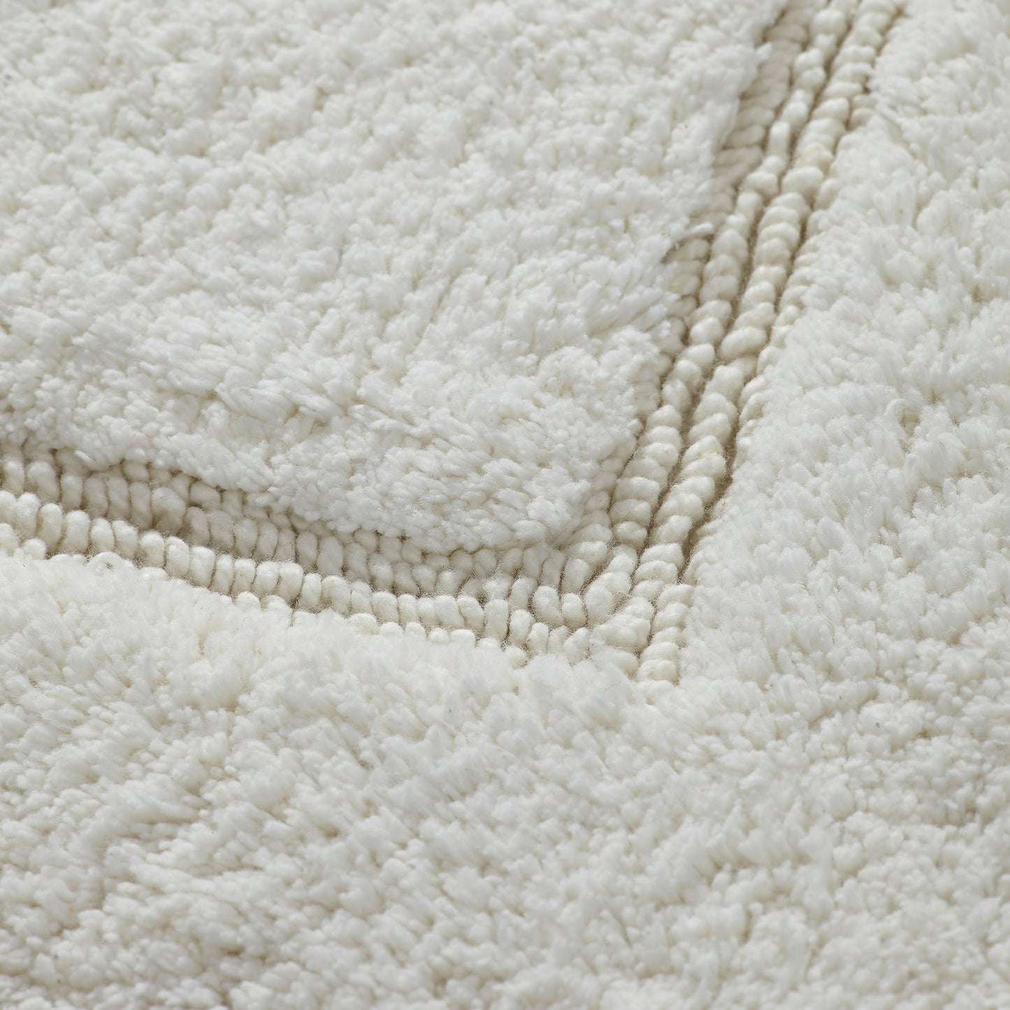 Modern Threads 2-Pack Solid Loop with Non-Slip Backing Bath Mat Set 17-inch by 24-inch & 21-inch by 34-inch, Light Blue