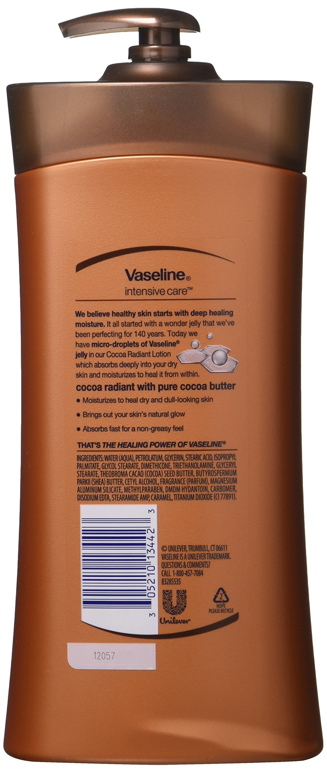 Vaseline Lotion Cocoa Radiant 20.3 oz (Pack of 2)