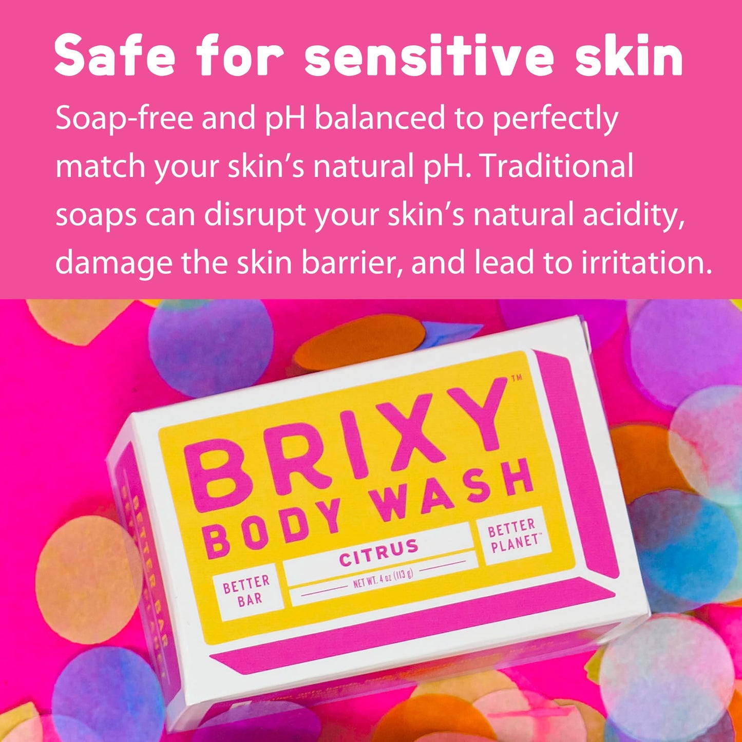 Brixy, Body Wash Bar Citrus, 4 Ounce Beauty & Personal Care BRIXY