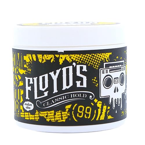 Floyd's 99 Classic Hold Pomade Powered by Suavecito - Medium Hold - Medium Shine - Water Soluble - 4 oz
