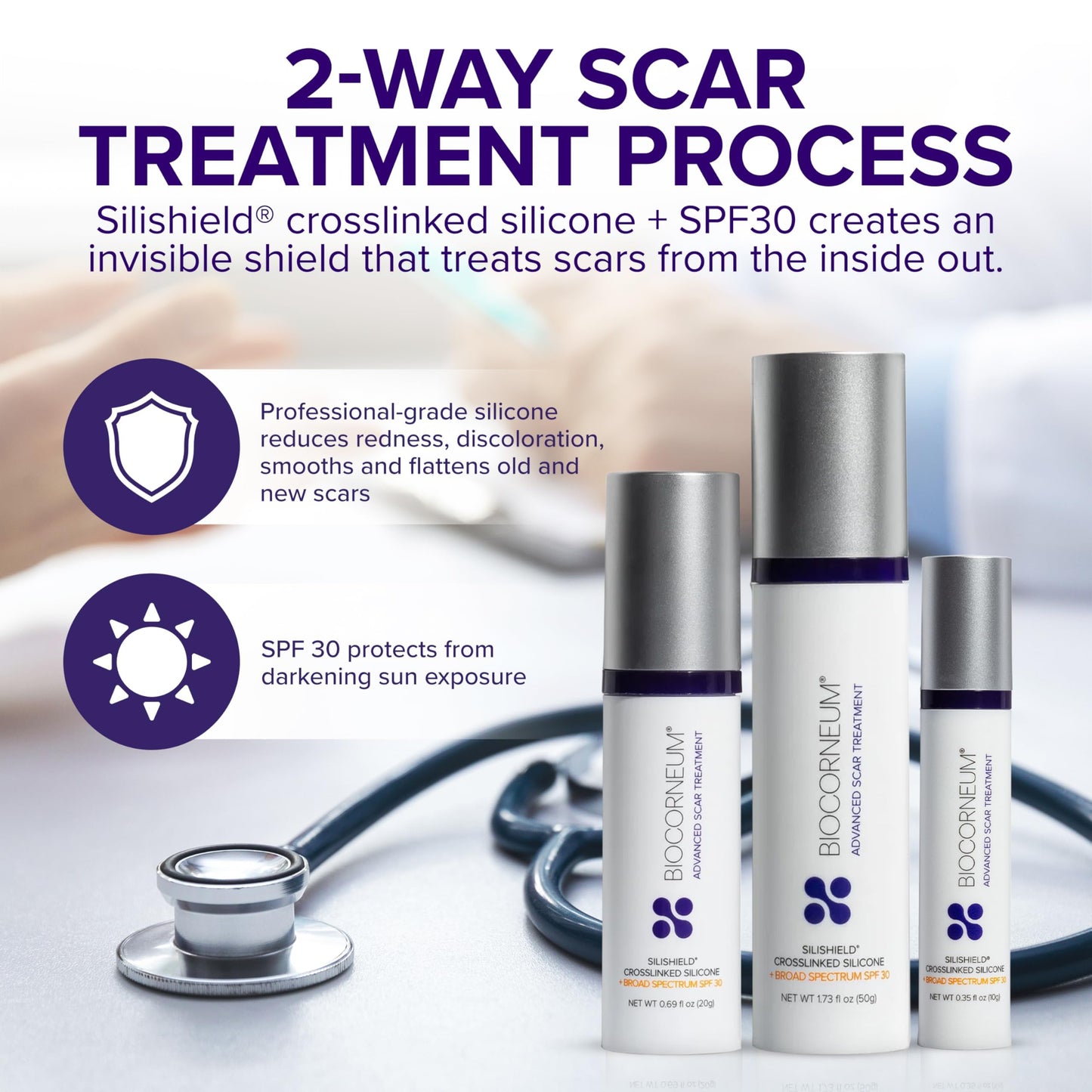 Biocorneum Silicone Scar Gel with Silishield®, SPF 30 Scar Cream, 20g Beauty and Personal Care BIOCORNEUM