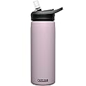 CamelBak Eddy+ Insulated Stainless Steel Bite Valve Straw Water Bottle Purple Sky, 20oz