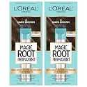 L'Oreal Paris Magic Root Permanent Hair Color Kit, 100% Gray Hair Coverage In Just 10 Minutes, Precision Brush Applicator for Seamless Application, 4