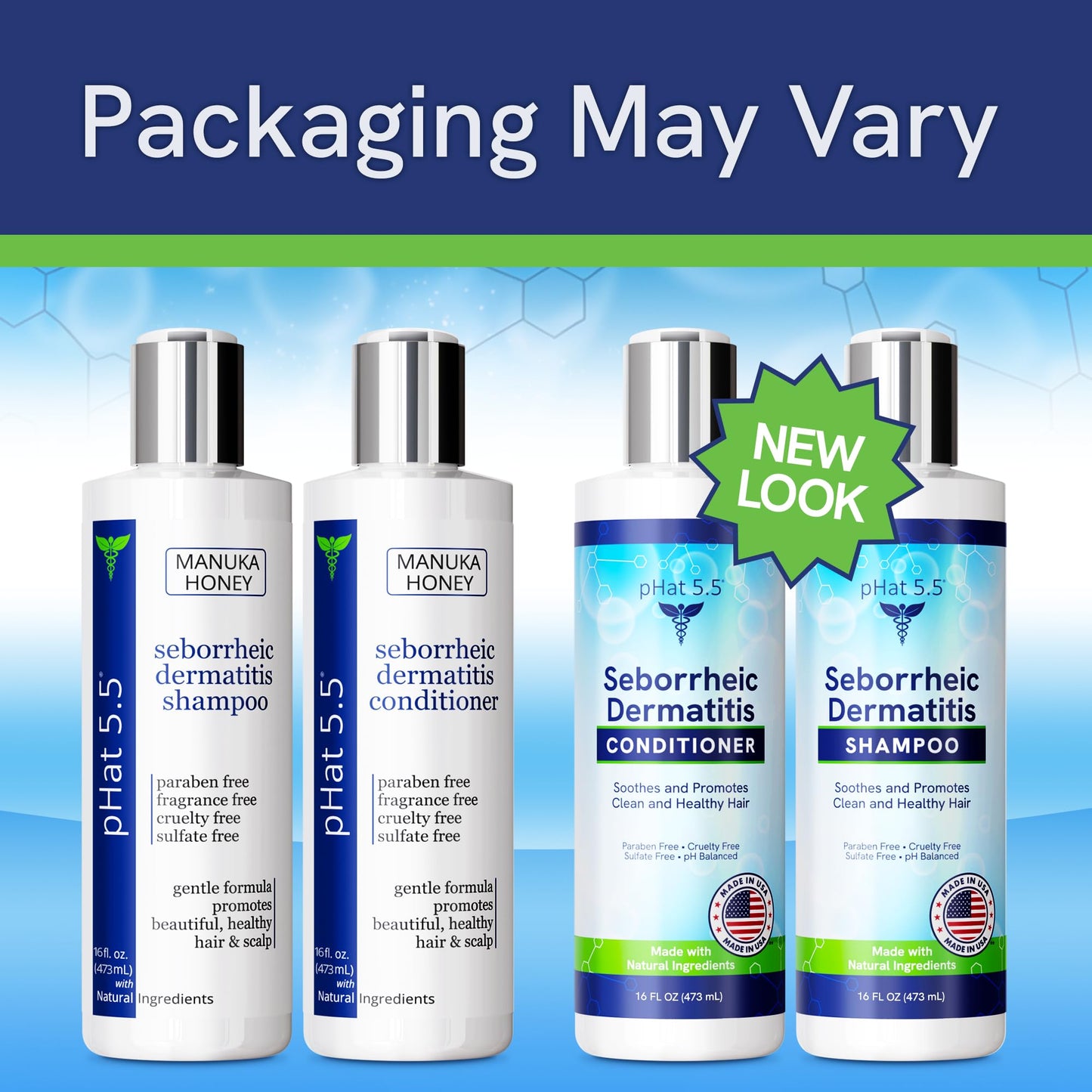 Sulfate-Free and Fragrance Free Shampoo and Conditioner Set, Safe for Seborrheic Dermatitis, To Soothe Dry and Itchy Scalp - Anti-Dandruff Shampoo