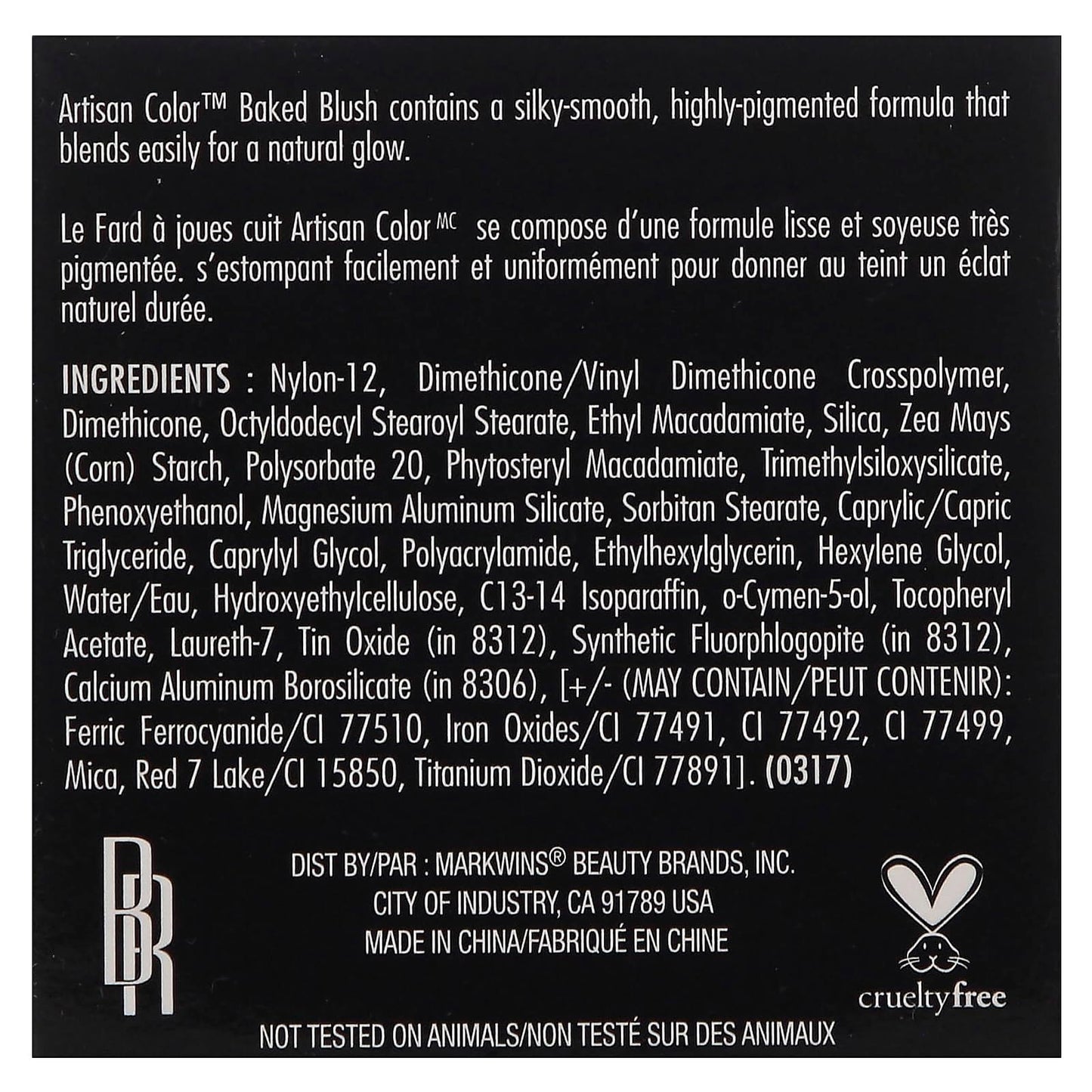 Black Radiance Artisan Color Baked Blush, Warm Berry 0.10 oz (Pack of 4)