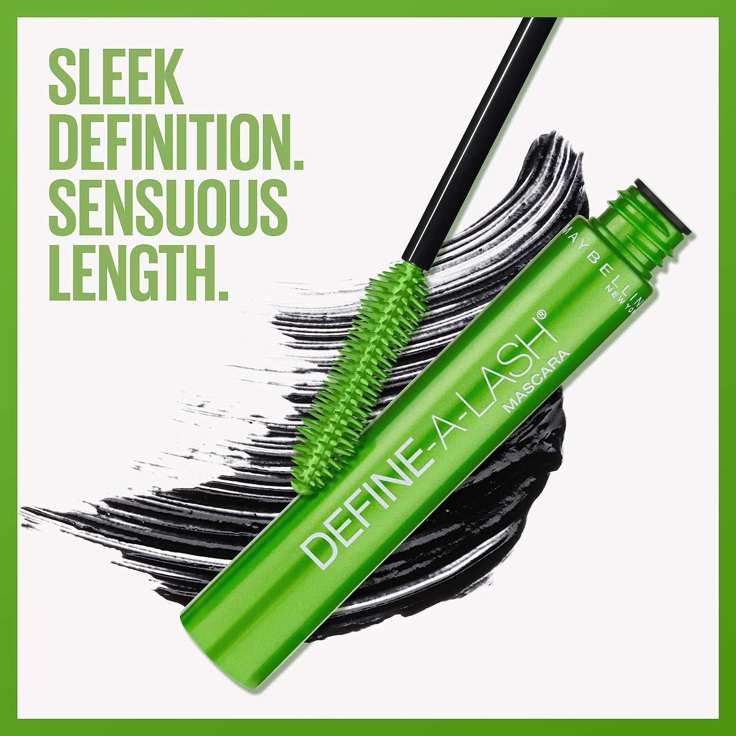 Maybelline New York Define-A-Lash Lengthening Washable Mascara, Very Black. For Washable Definition and Shape in Longer-looking Lashes , 0.22 Fluid