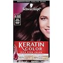 Schwarzkopf Keratin Color Permanent Hair Color Cream, 4.68 Dark Auburn, 1 Kit