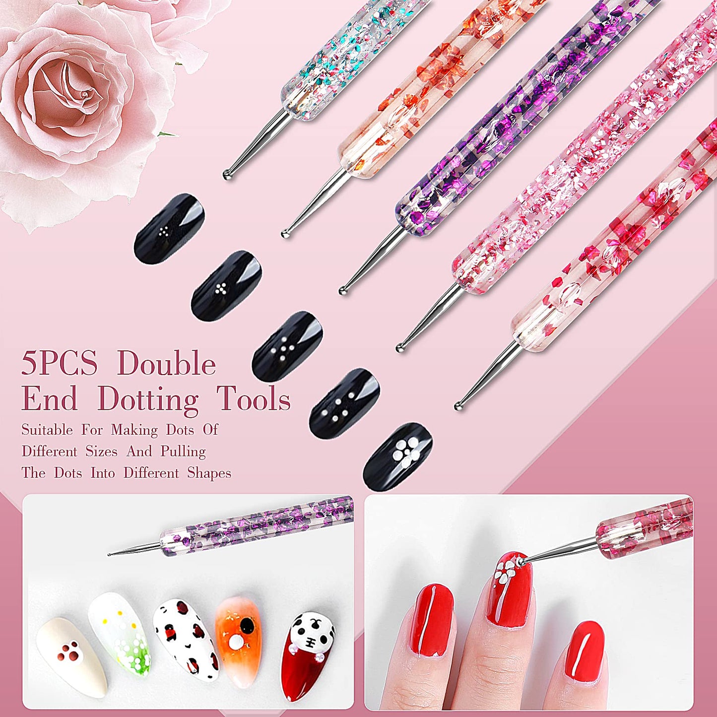 32pcs Nail Art Brushes,Acrylic Nail Brush,Nail Brushes For Nail Art,Nail Art Dotting Tool Set,Nail Art Tool Set,Nail Art Liner Brush,Nail Dust Beauty and Personal Care Voiluk