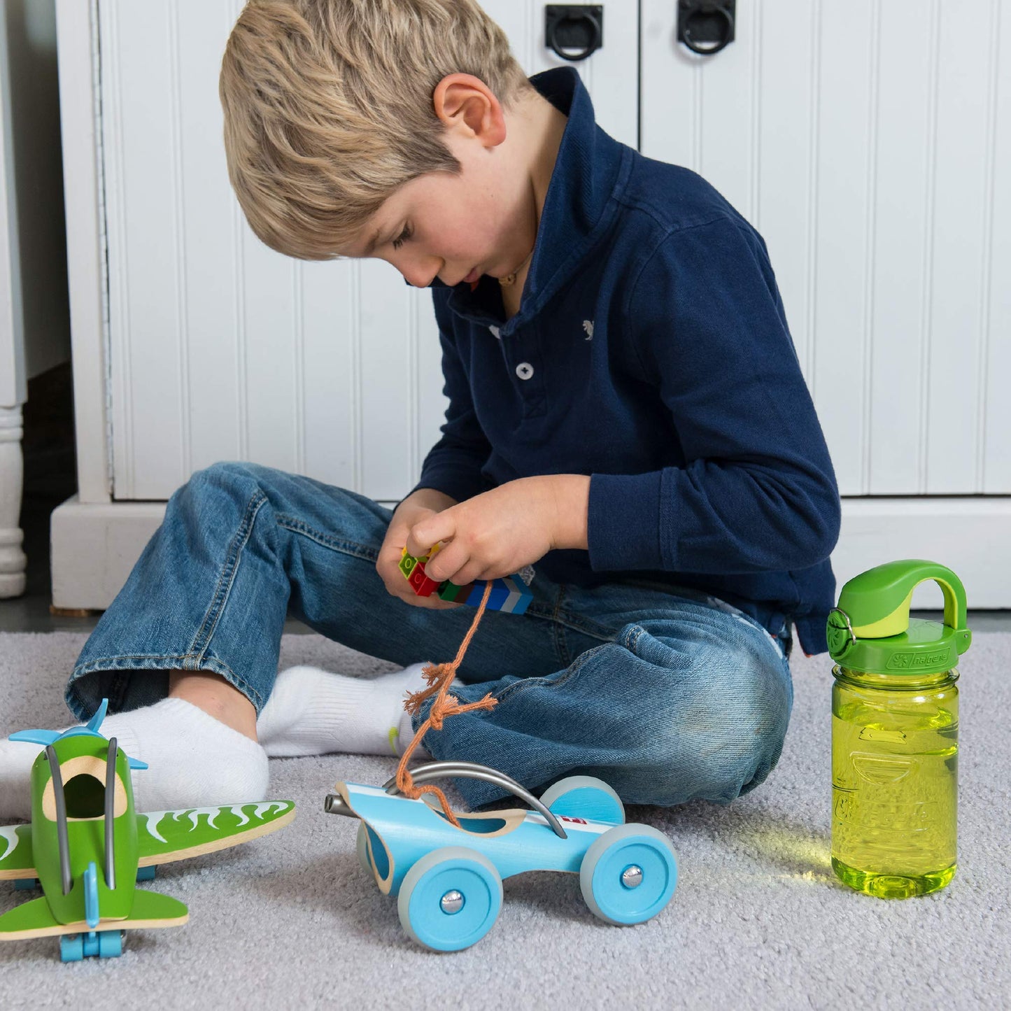 Nalgene Grip 'n Gulp Bottle, Green, 12oz