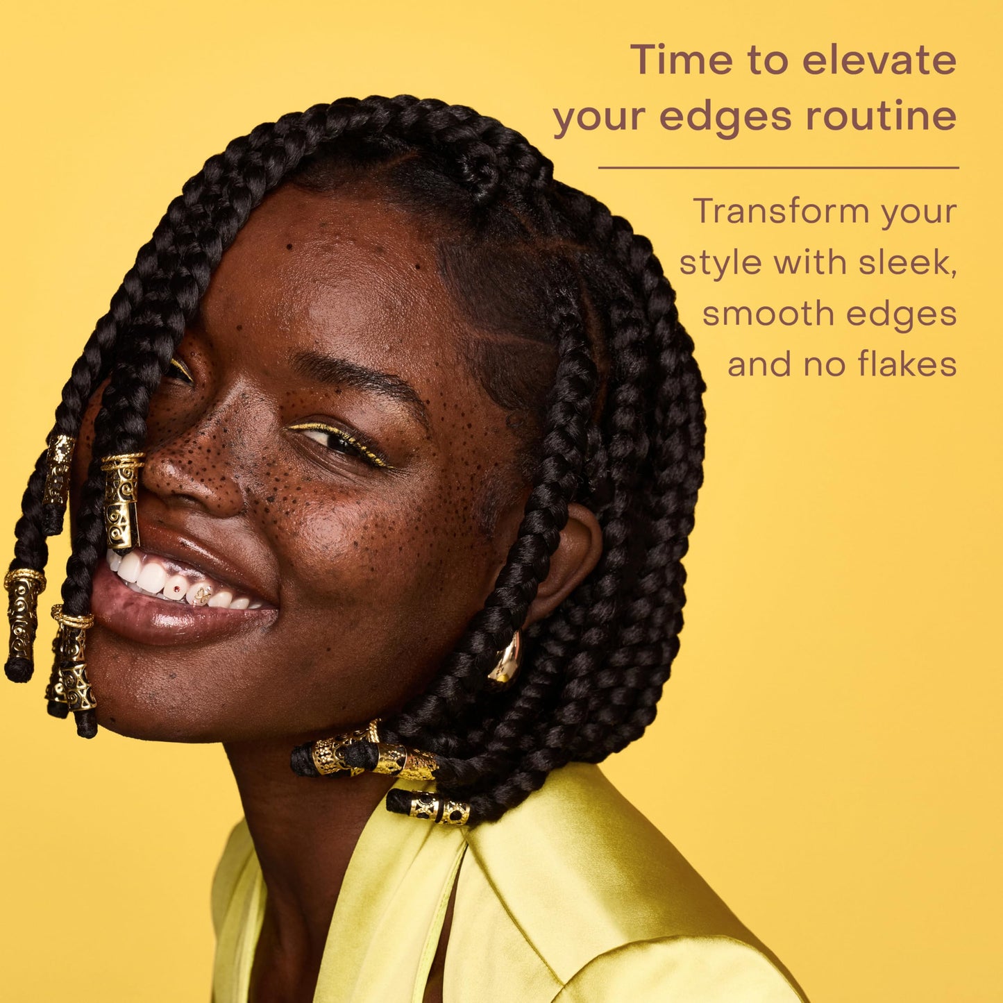 SheaMoisture Edge Control Strong Hold Gel+Flaxseed Jamaican Black Castor Oil Keeps Edges in Place,No Flakes,Infused With Hydrolyzed Corn