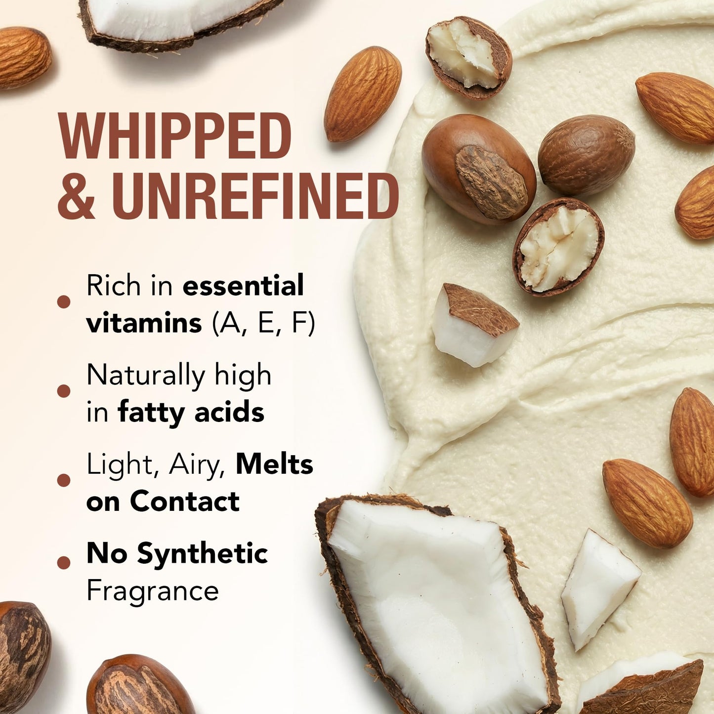 Ashanti Naturals Scented Whipped Shea Butter for Skin | African Body Butter for Women w/Coconut, Almond Oil (Midnight Amber Souffle, 8 oz)