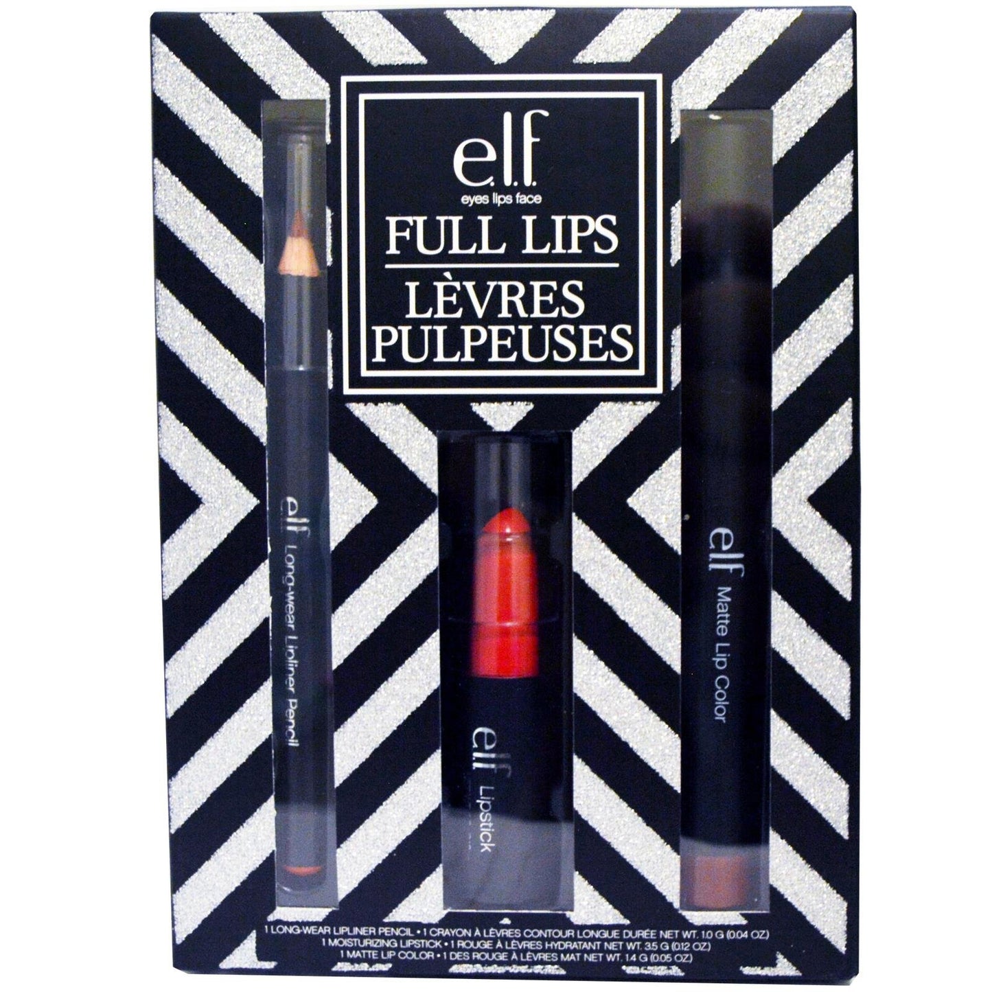 e.l.f. Lip Set, Warm, 0.21 Ounce