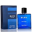 Bleu for Men Eau De Parfum - Blend of Citrusy Top Notes, Aromatic Spices & Warm Woody Undertones - Combination of Grapefruit, Lemon, Mint & Pink