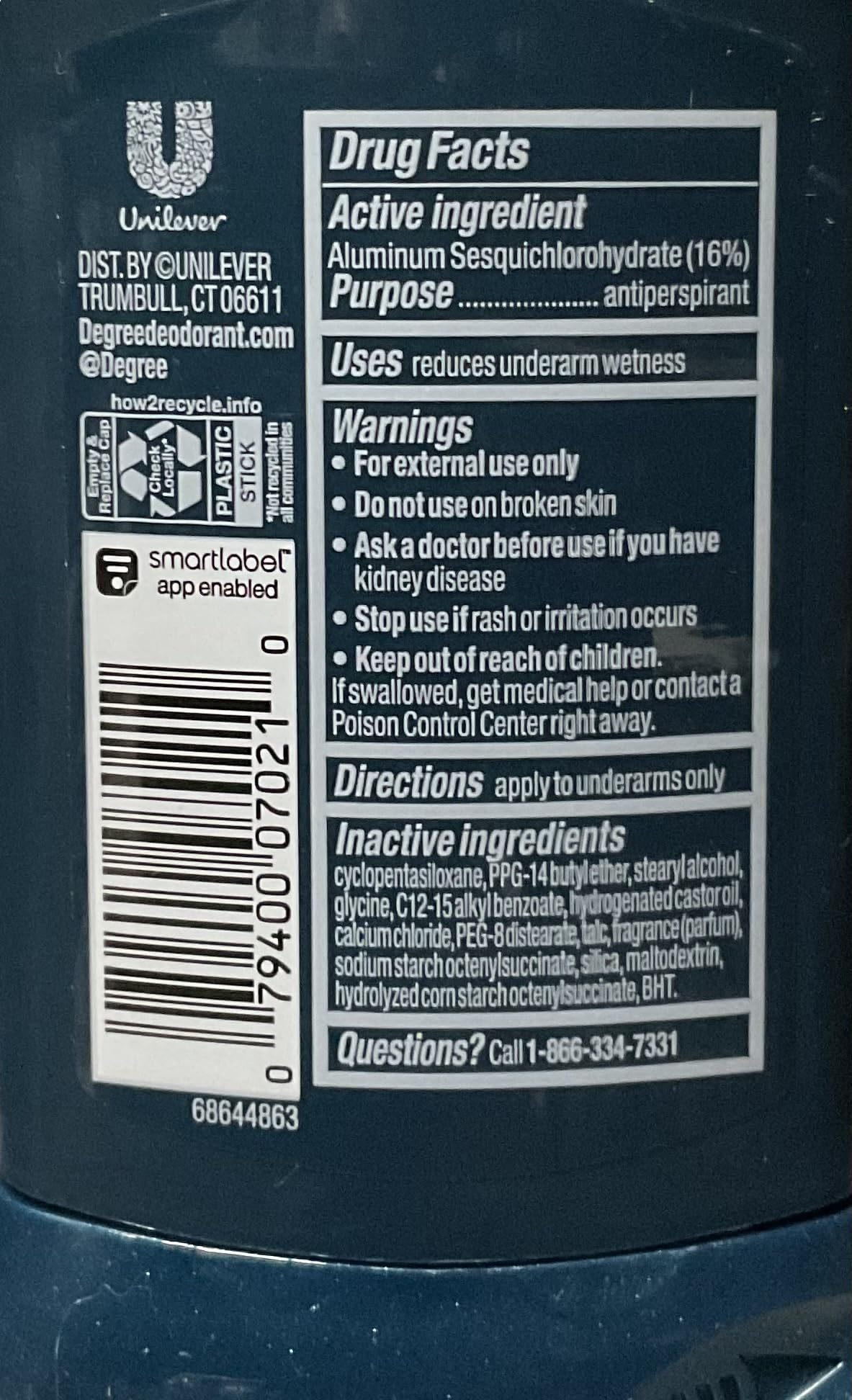 Degree Sport Defense Advanced Protection Antiperspirant Deodorant Stick, 2.7 oz Beauty and Personal Care Degree