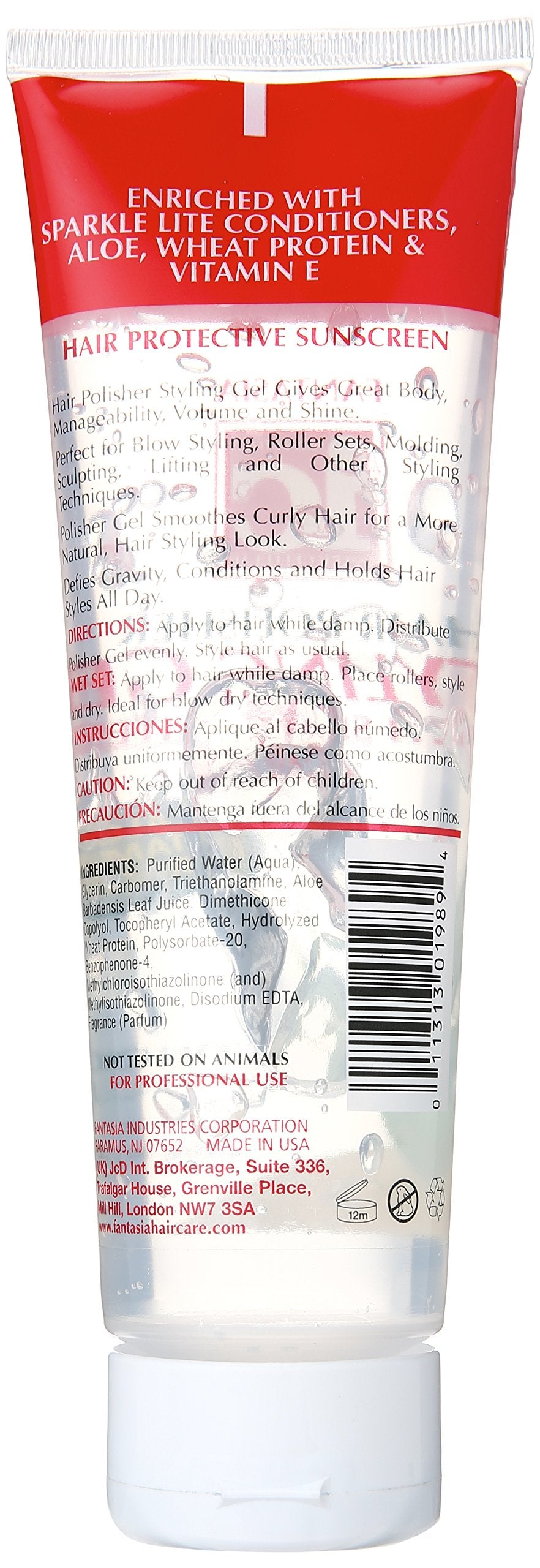 Fantasea Ic Hair Polisher Styling Gel Tube, 8.7 Ounce