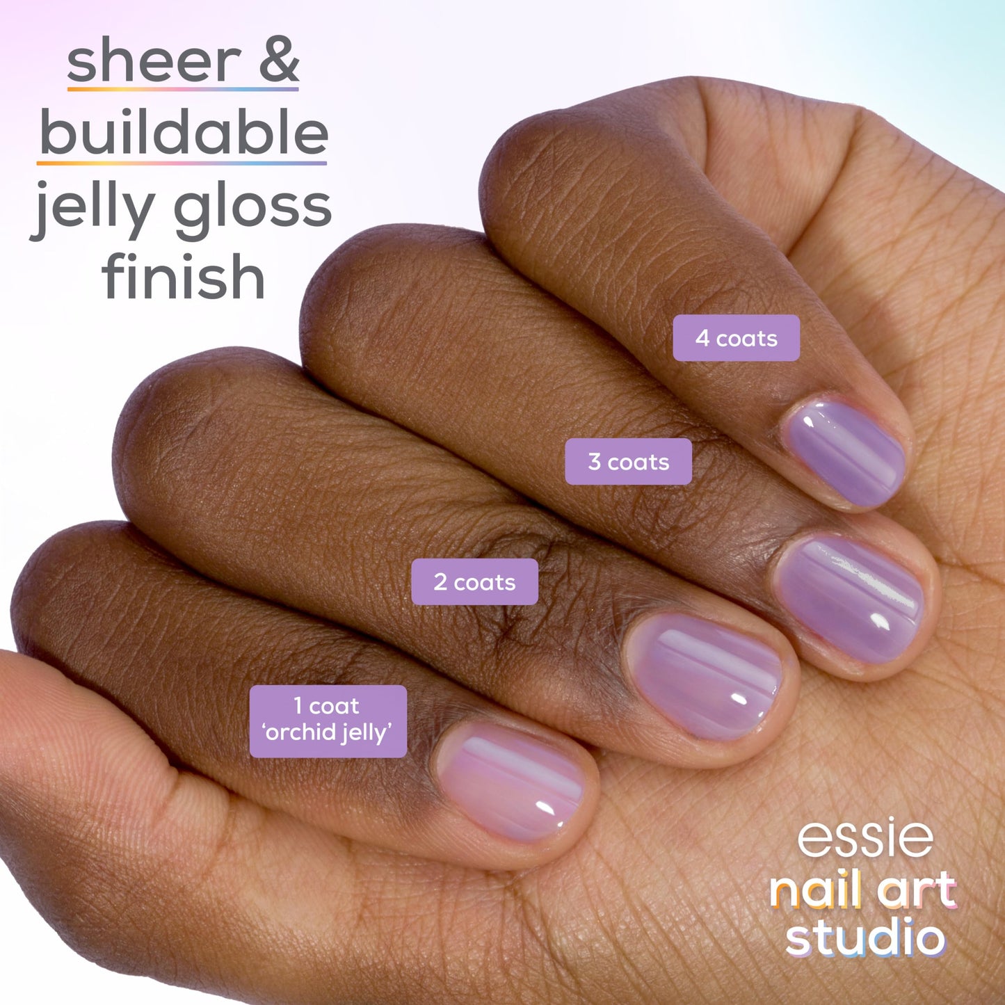 essie Nail Art Studio Jelly Polish, Riviera Rush, Sheer Pink Nail Polish, Vegan, Slushy Sun, 0.46 Fl Oz Beauty & Personal Care essie