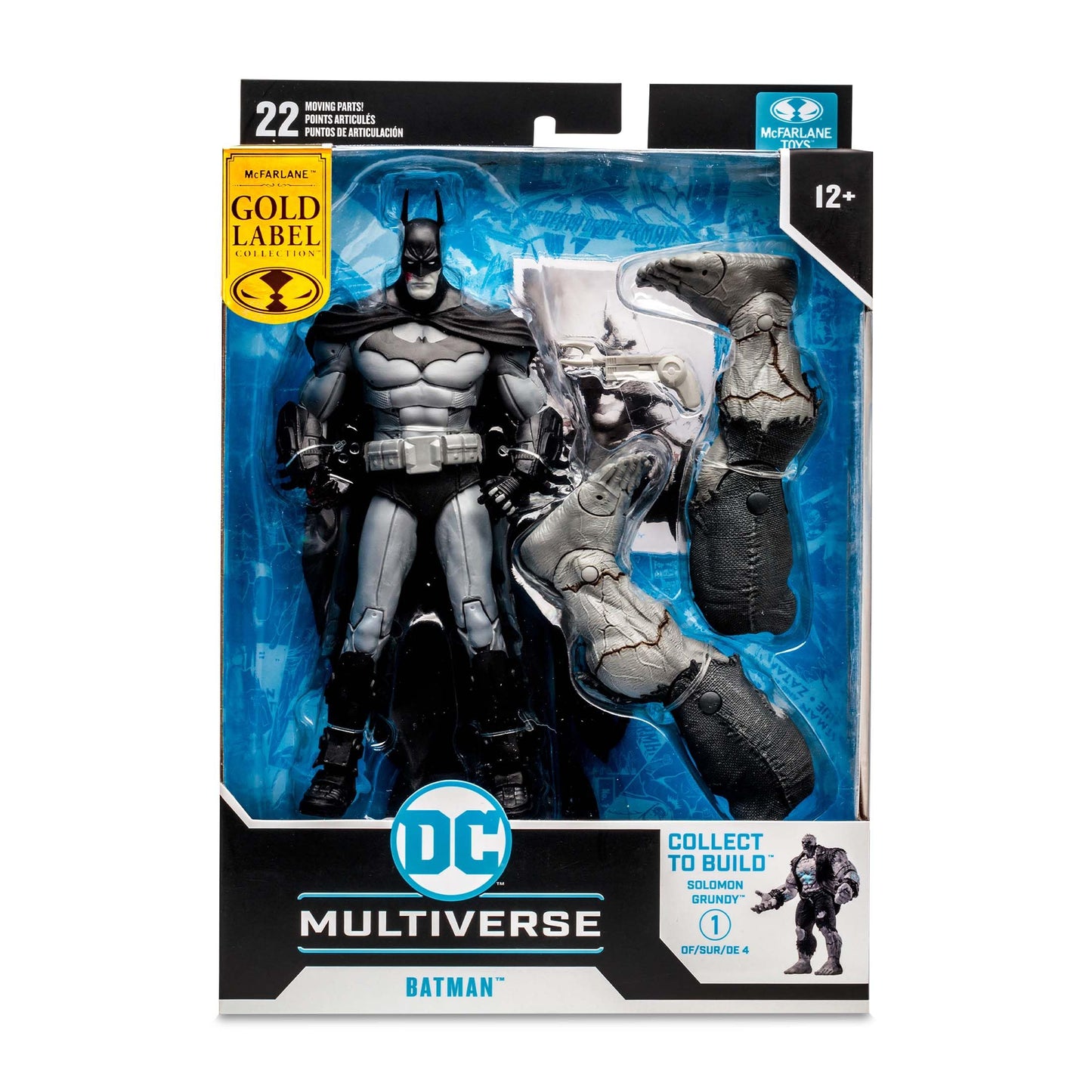McFarlane Toys - DC Multiverse - Batman: Arkham City - 7" B&W Batman Action Figure