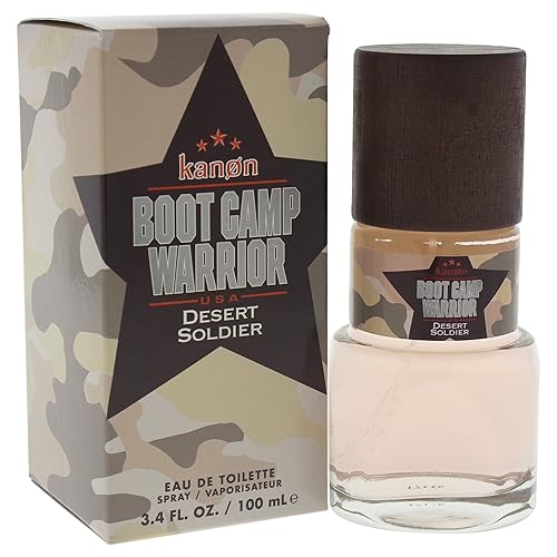 Penthouse Kanon Boot Camp Warrior Desert Soldier Eau De Toilette Spray for Men, 3.4 Ounce