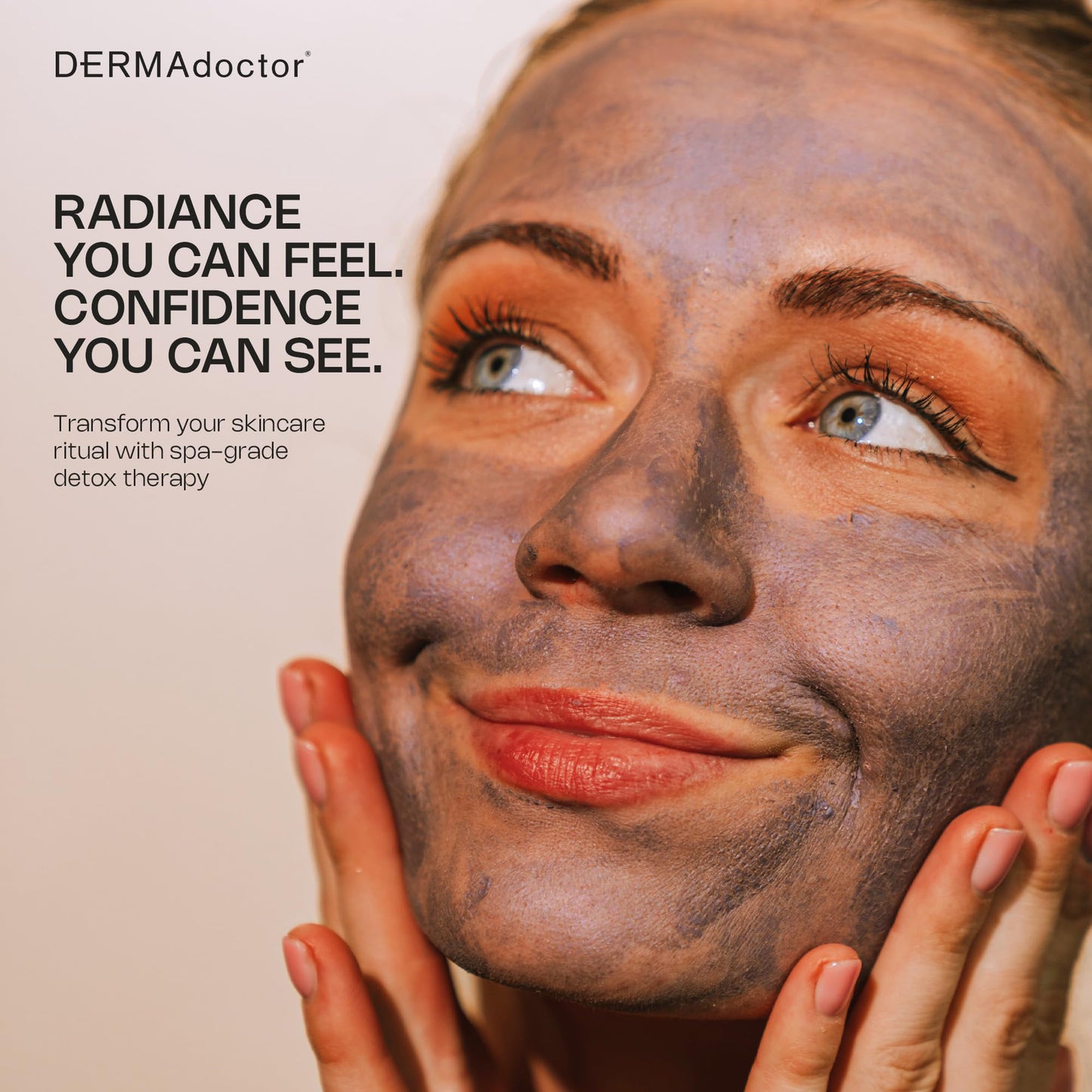 DERMAdoctor Clay Mask for Face with Bentonite & Kaolin Clay - Vitamin C Mask for Face, Pore Minimizer, Facial Detox, Facial Oil Remover, Illuminator
