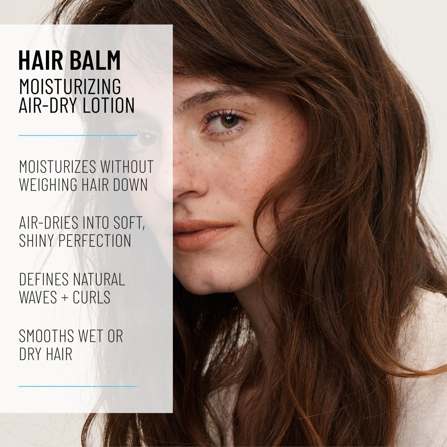 Hairstory Hair Balm, Moisturizing Air Dry Lotion, Leave In Conditioner Cream for All Hair Types, Adds Softness & Shine, Smooths Frizz, Defines Waves