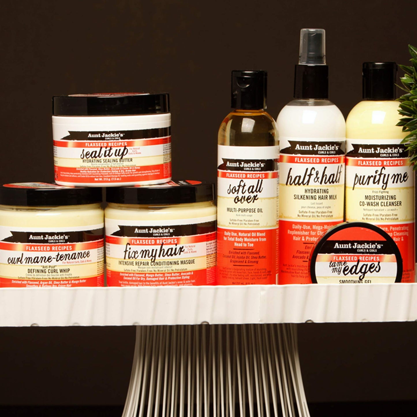 Aunt Jackie's Flaxseed Recipes Curl Mane-tenance, Lightwieght Anti-Poof Defining Curl Whip, Enriched with Flaxseed, Argan Oil and Shea Butter, Great