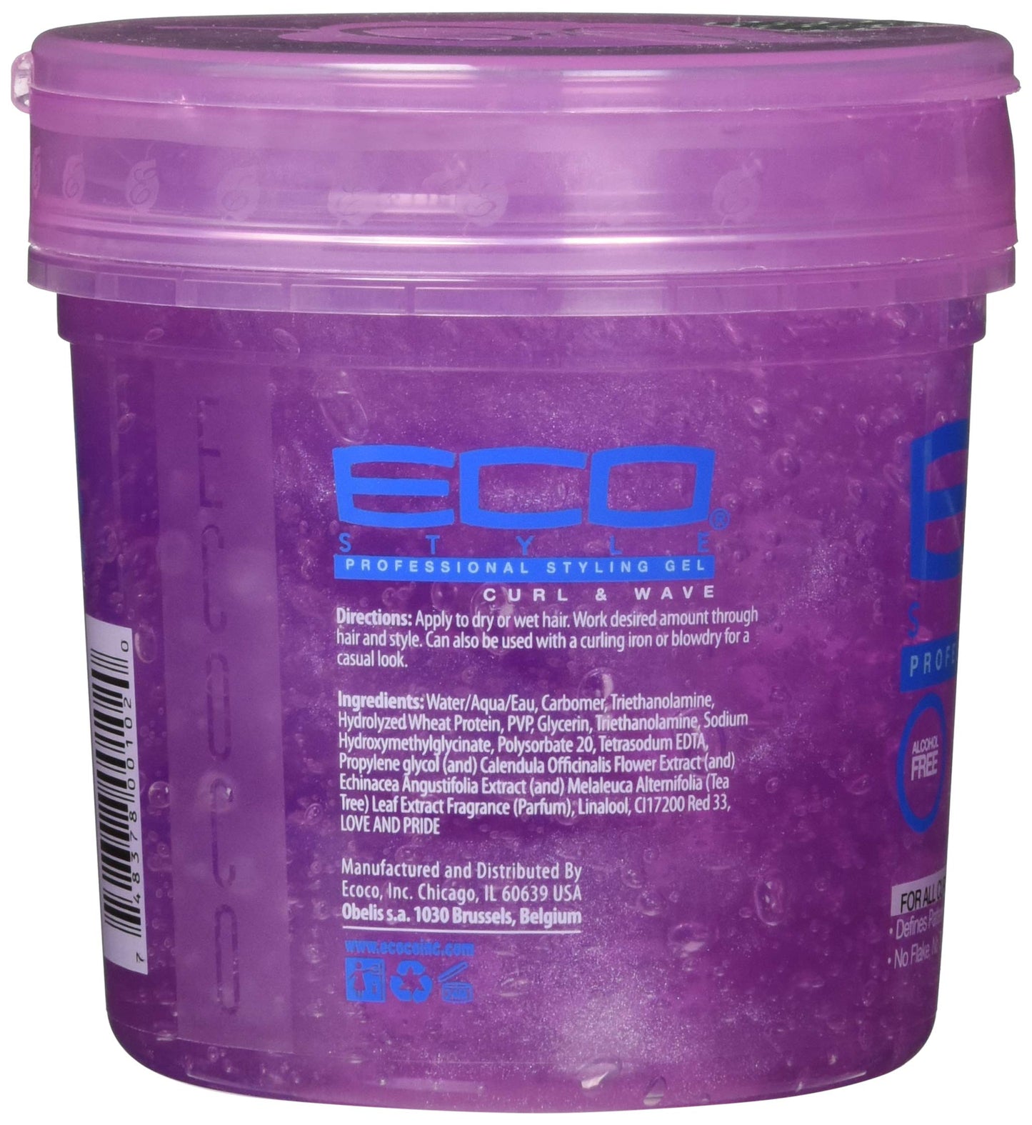 ECOCO EcoStyler Styling Gel, Curl and Wave, 16 oz (Pack of 4)