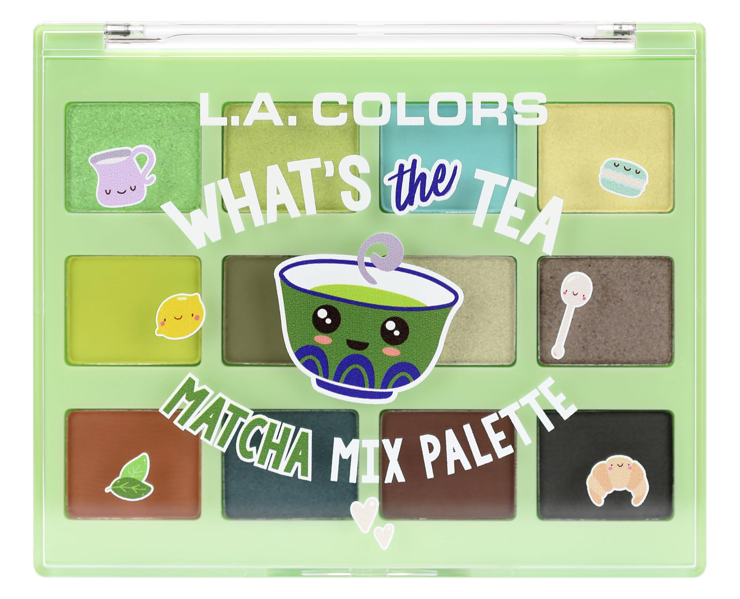 L.A. COLORS Let's Talk Tea Eyeshadow, Matcha Mix CES435