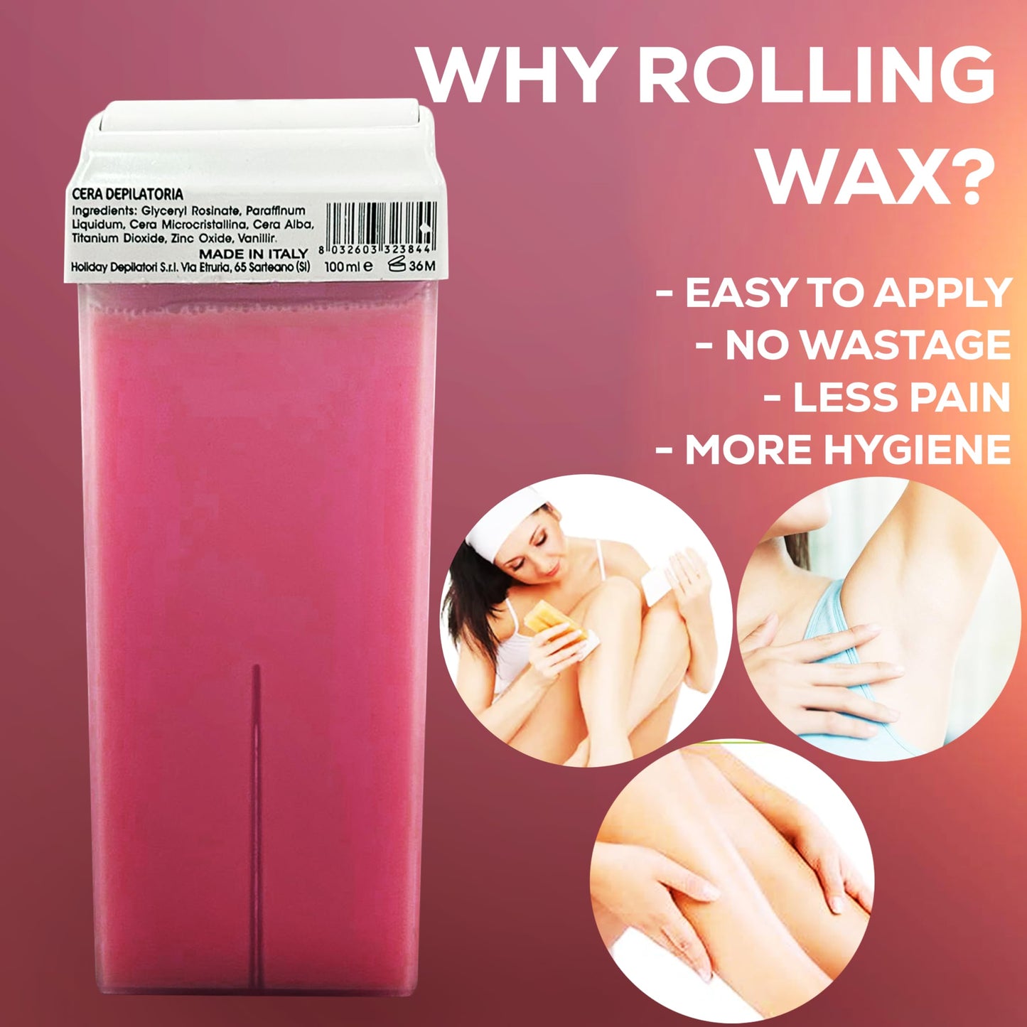 CREA-ROLL-WAX-PINK-PACKOF-6 Beauty and Personal Care crea la perfection