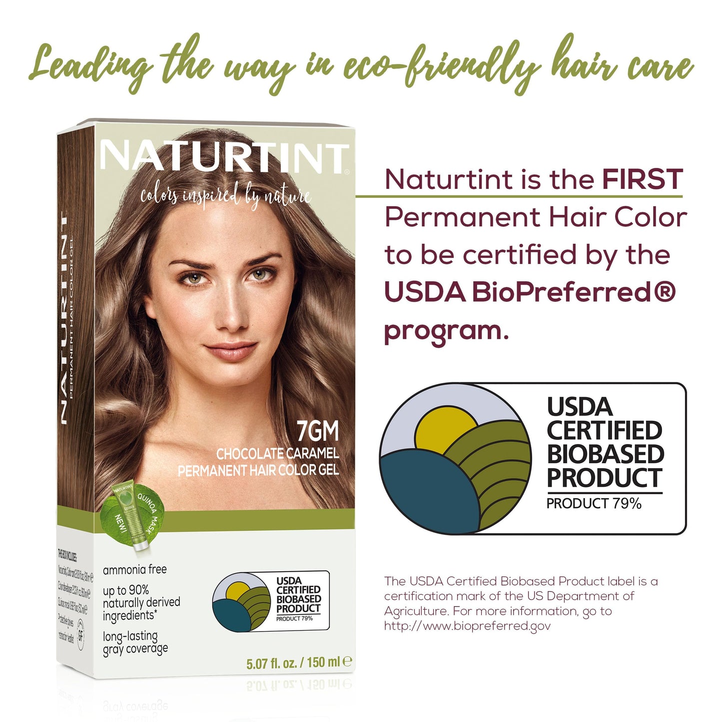 Naturtint 7GM Chocolate Caramel Permanent Hair Color (Pack of 6), Ammonia Free, Vegan, Cruelty Free, up to 100% Gray Coverage, Long Lasting Results