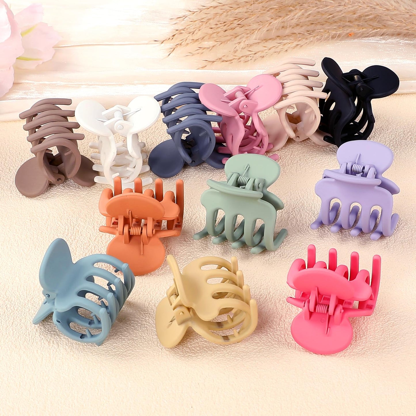Sisiaipu 12Pcs Hair Clips for Women 1.8 Inch Small Claw Clips for Thin Hair Medium Hair Claw Clips for Thick Hair Accessories for Women Girls Beauty and Personal Care Sisiaipu