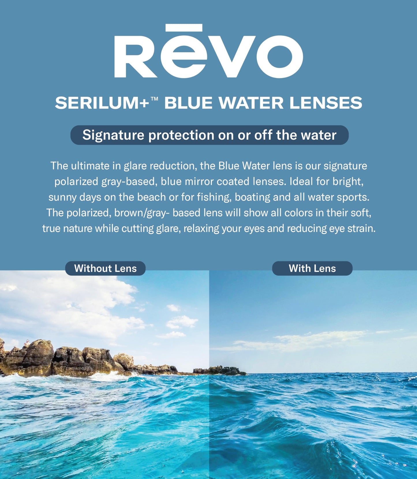 Revo Sunglasses Raconteur II: Polarized Lens with Metal Aviator Frame, Matte Gunmetal Frame with Blue Water Lens