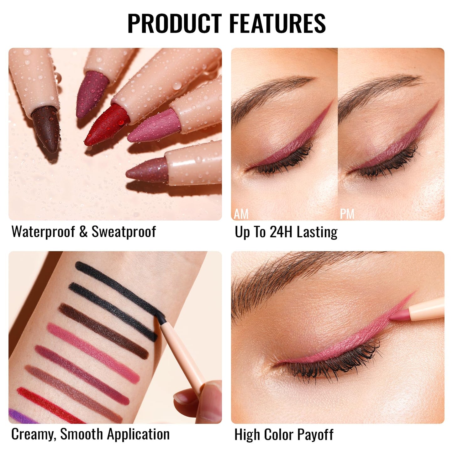 Oulac Lipstick & Lipliner Set 3PCS High Impact Lipcolor with Moisturizing Formula, Vegan Beauty, Full-Coverage Lip Color, Gift Lipstick for Women Beauty and Personal Care Oulac