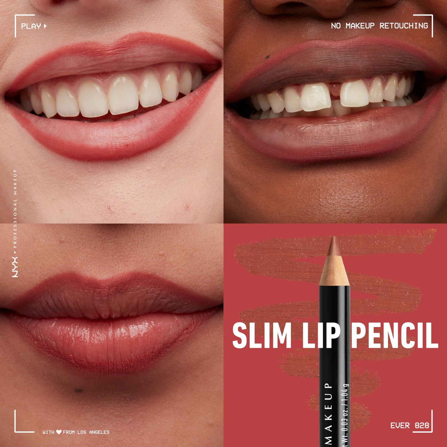 NYX PROFESSIONAL MAKEUP Slim Lip Liner Set, Long-Lasting Creamy Lip Liner Pack Of 3 (Peakaboo Neutral, Nude Pink, Ever) Beauty & Personal Care NYX PROFESSIONAL MAKEUP